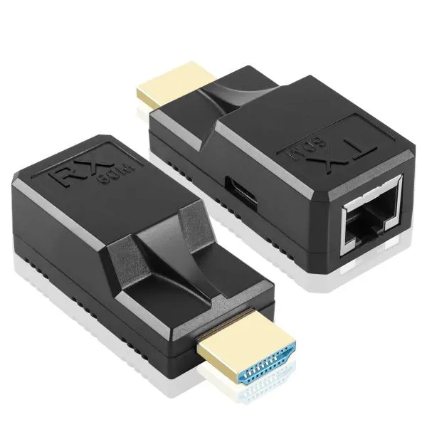 HDMI Extender 60M, 1080P HDMI to RJ45 | Cable Exte...